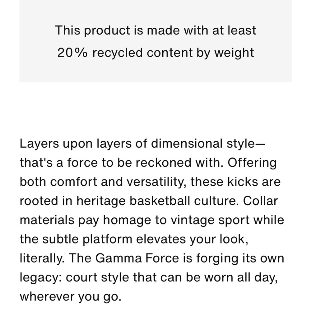 Nike Gamma Force women low sneakers 8 EUC white black - Picture 10 of 16